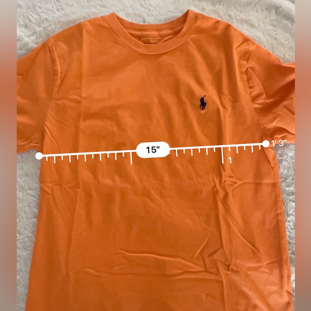 Polo Ralph Lauren -Boys Signature Pony T-shirt , size: Medium (10-12) , Orange - Picture 4 of 6